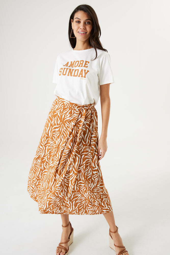 Roasted Print Skirt