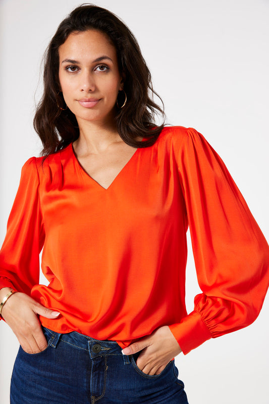 Orange Blouse