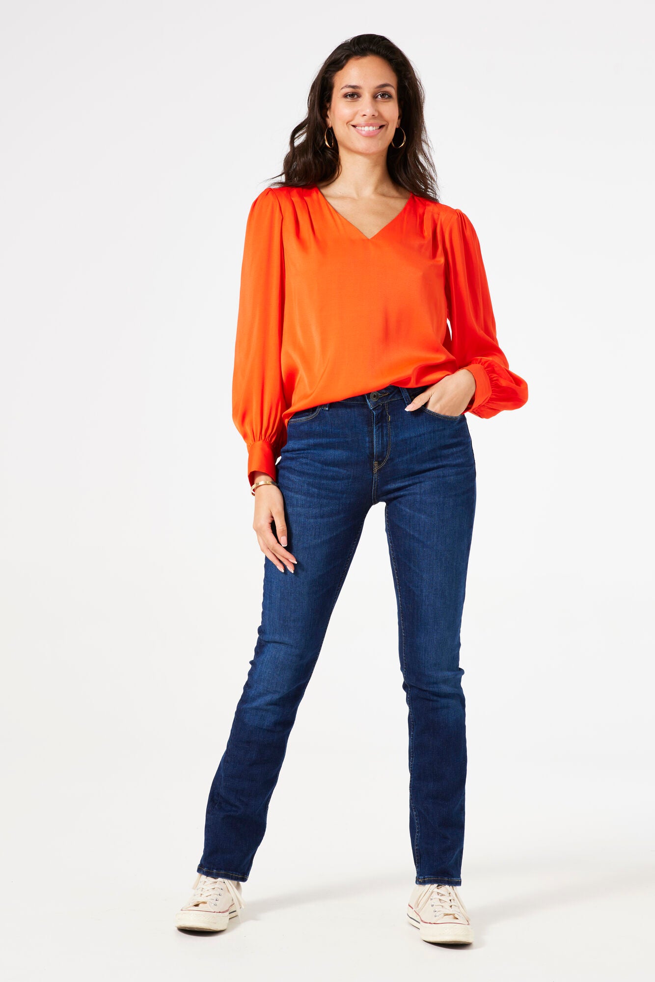 Orange Blouse