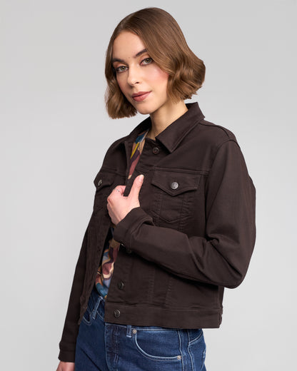 Rider Knit Jacket - Chocolate