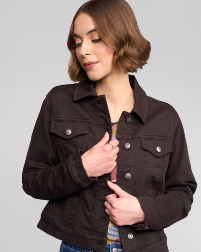 Rider Knit Jacket - Chocolate