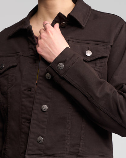 Rider Knit Jacket - Chocolate