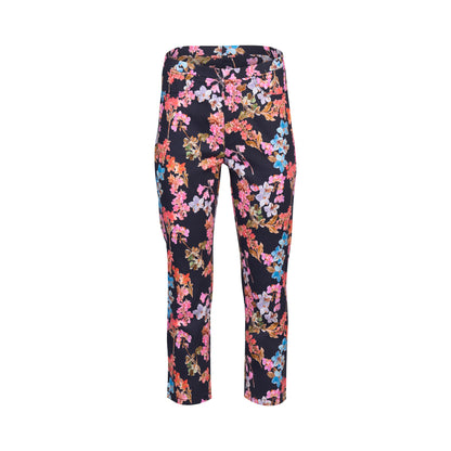 Willa Printed Slim Leg 7/8 Length Lightweight Pull-On