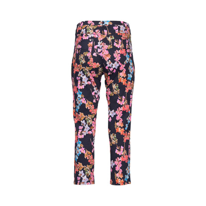 Willa Printed Slim Leg 7/8 Length Lightweight Pull-On