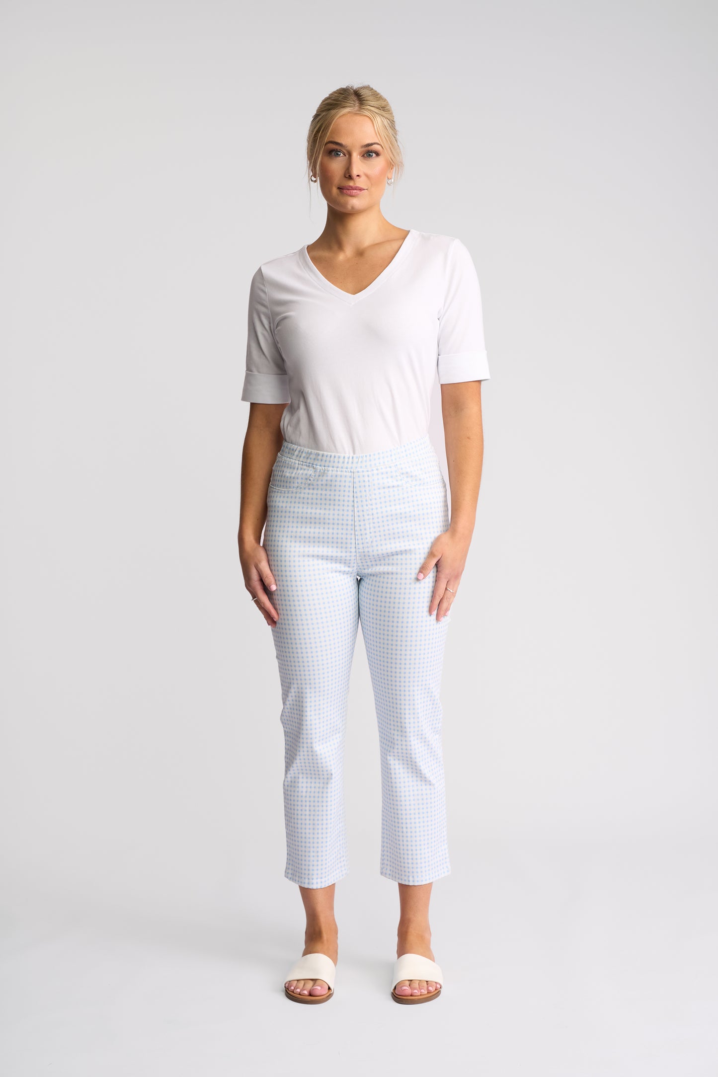 Sierra Pull On - Blue Gingham