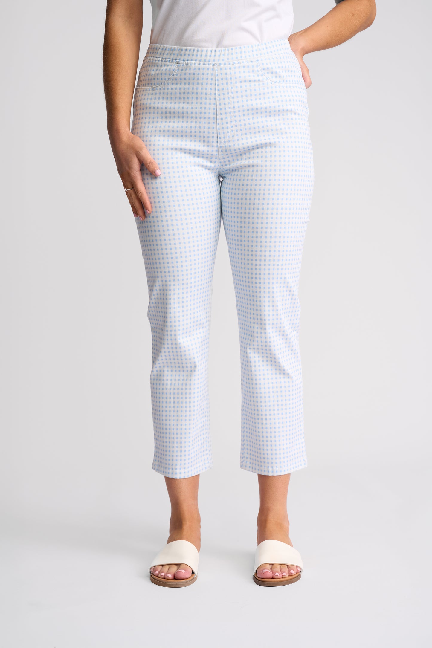 Sierra Pull On - Blue Gingham