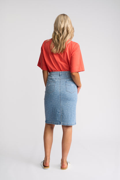 Poppy Skirt - Meadow Denim