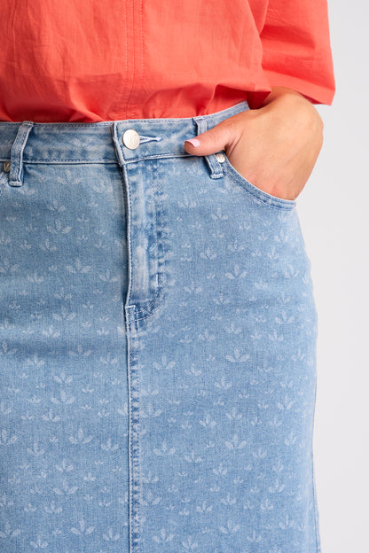 Poppy Skirt - Meadow Denim