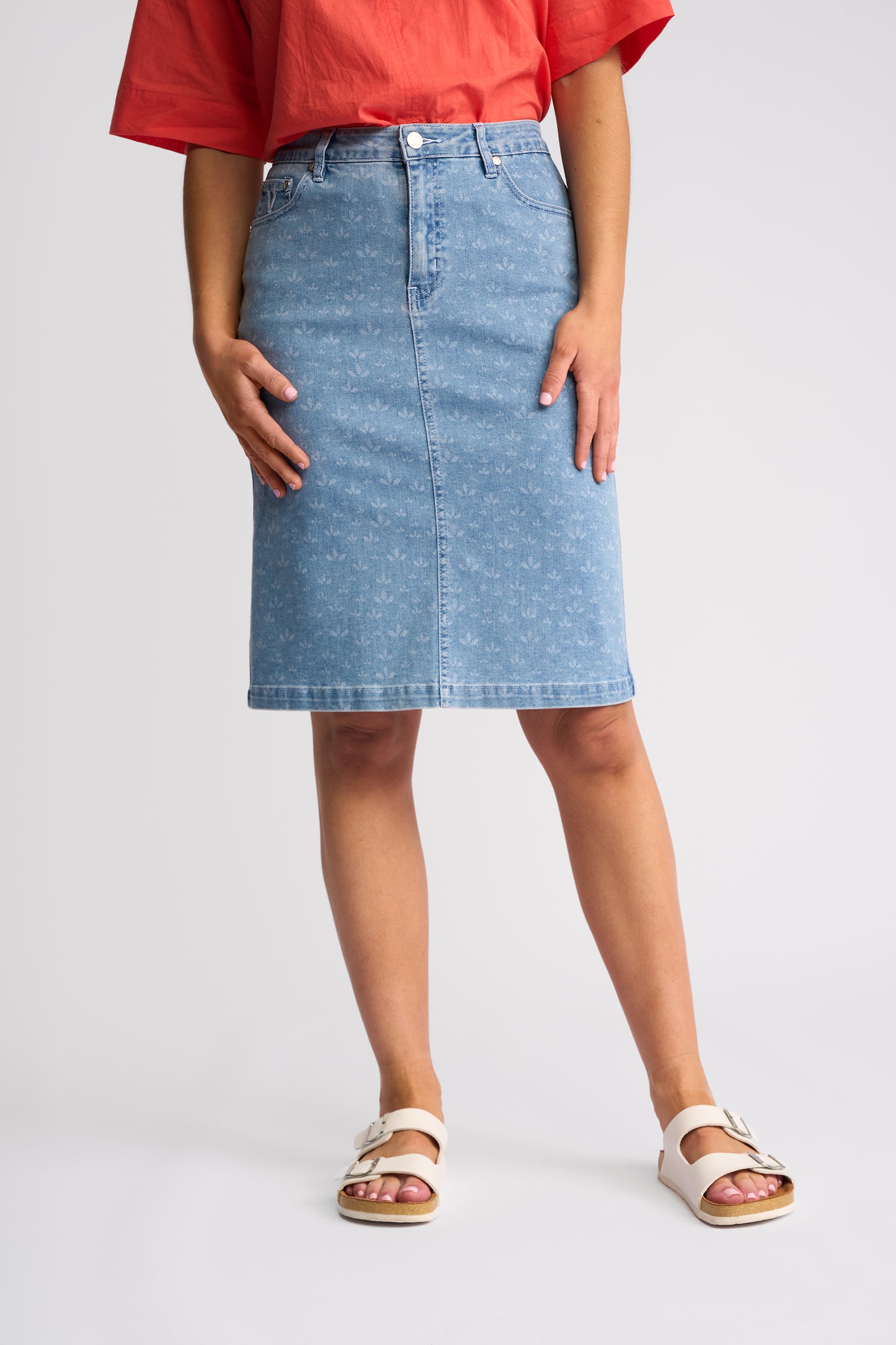 Poppy Skirt - Meadow Denim