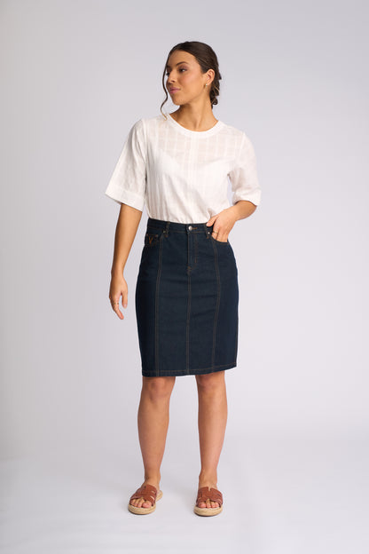 Poppy Skirt - Indigo Denim