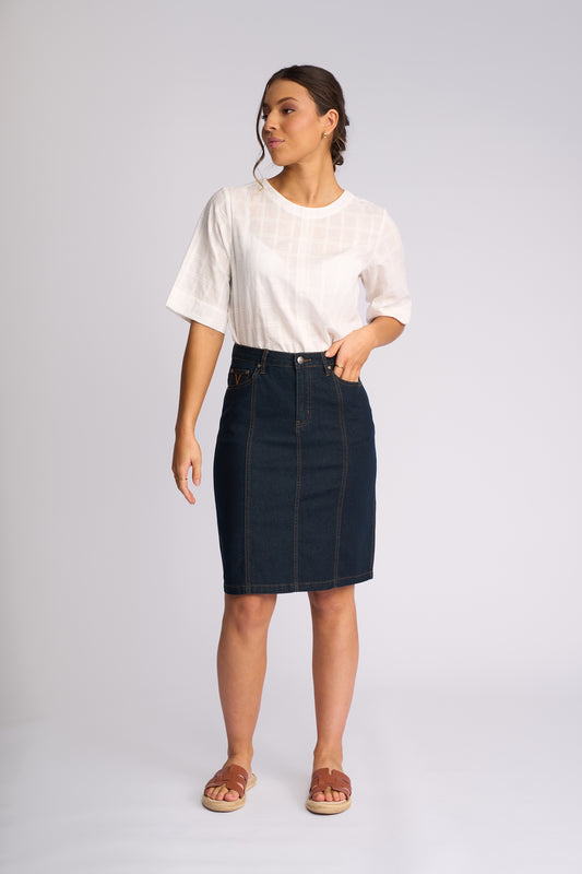Poppy Skirt - Indigo Denim
