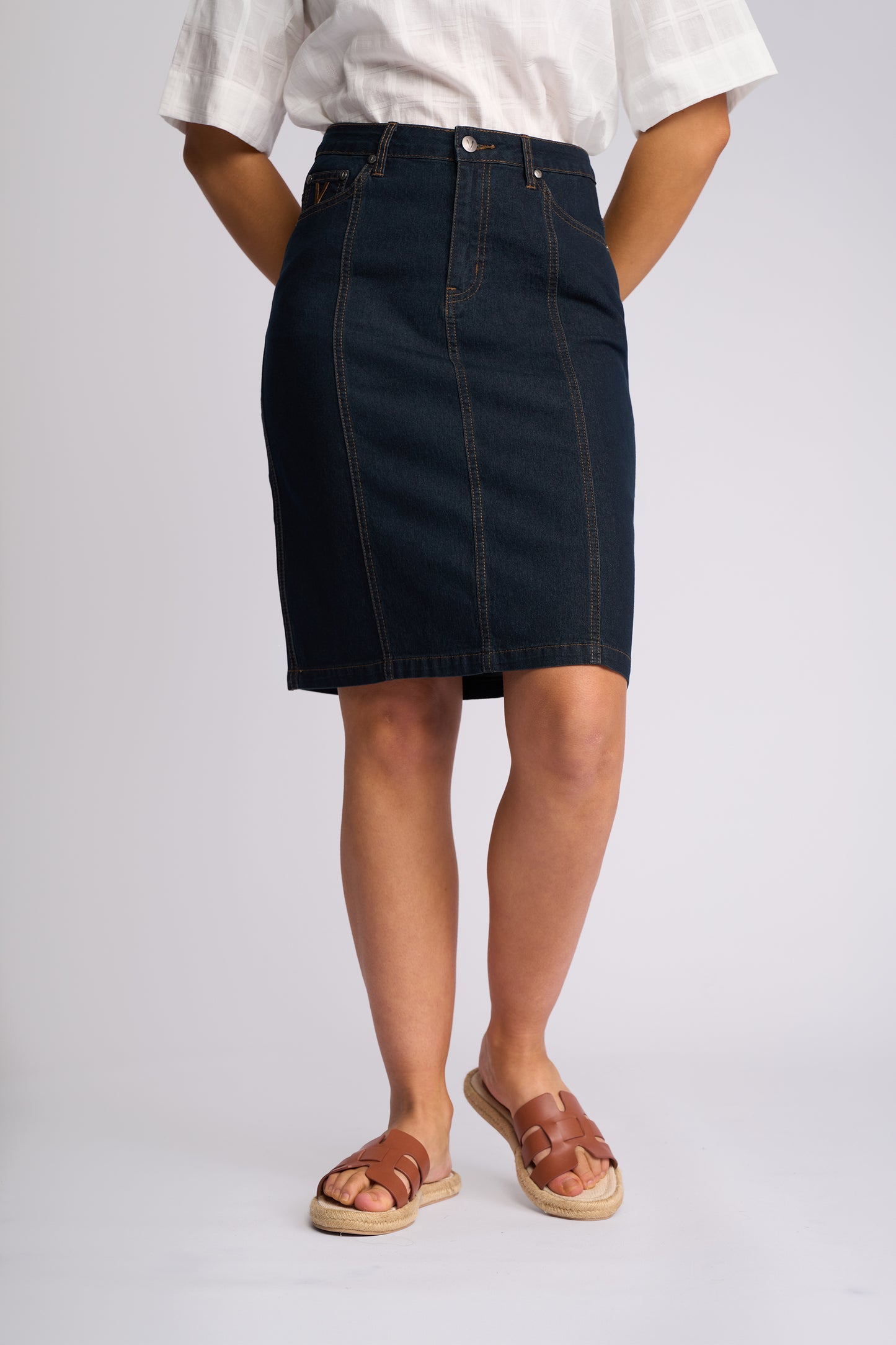 Poppy Skirt - Indigo Denim