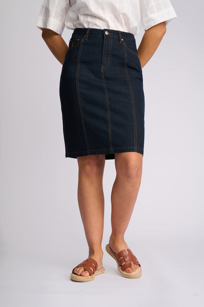 Poppy Skirt - Indigo Denim