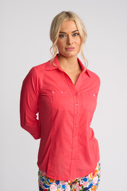 Isla Shirt - Raspberry