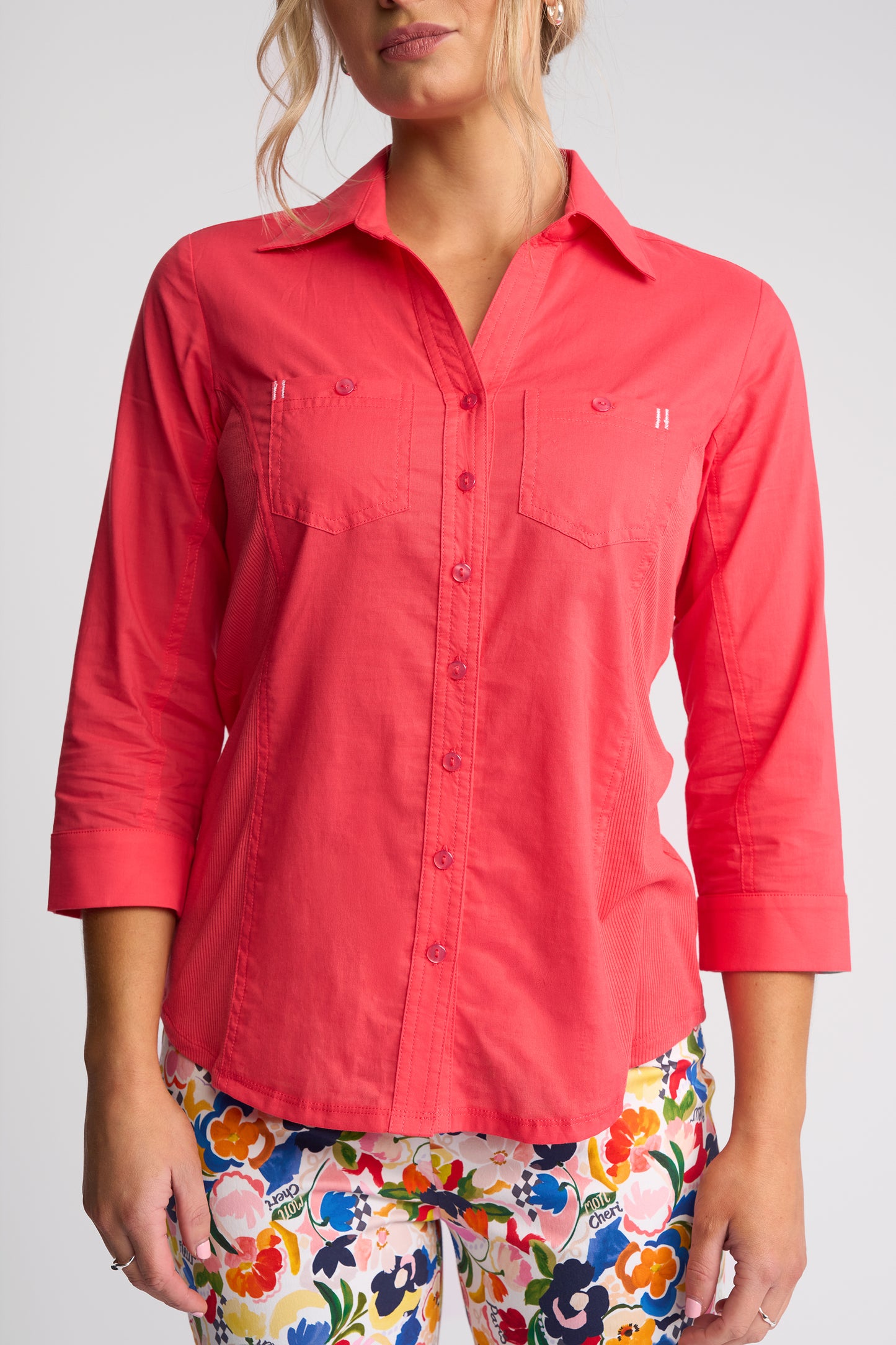 Isla Shirt - Raspberry