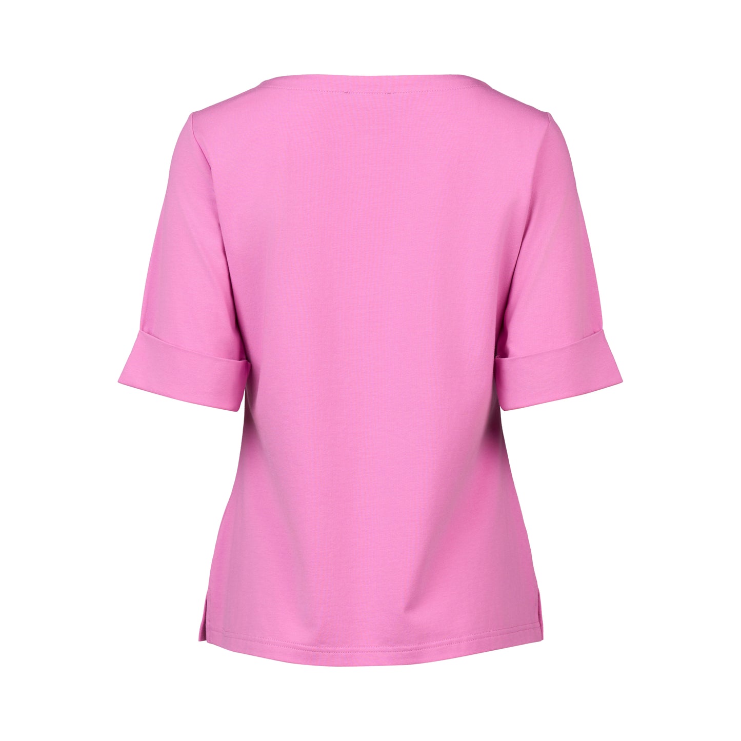 Orchid V-Neck Top with Cuffed Sleeve