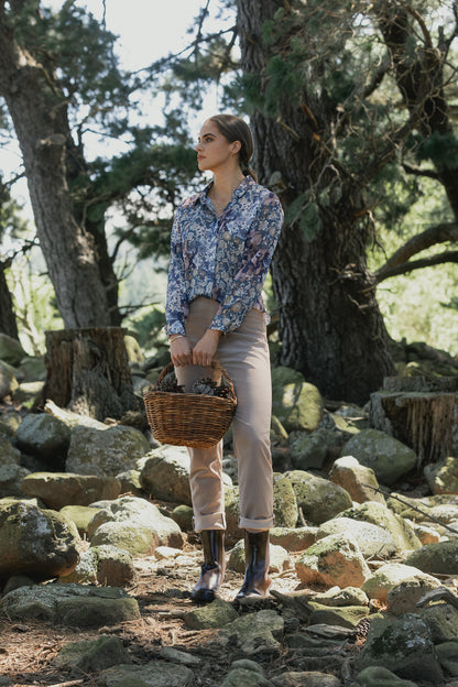 Rhea Ballot Chiffon Shirt