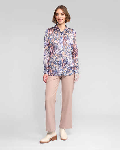 Rhea Ballot Chiffon Shirt