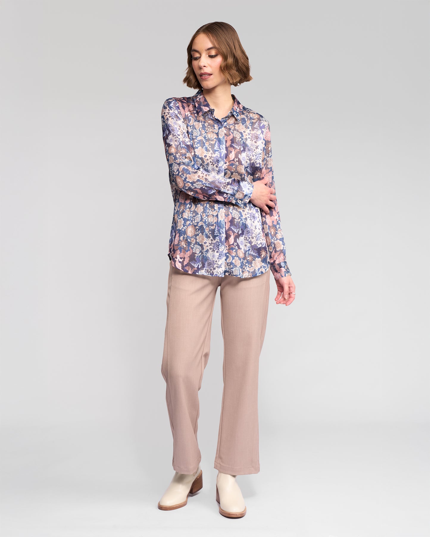 Rhea Ballot Chiffon Shirt