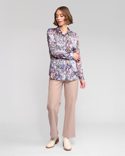 Rhea Ballot Chiffon Shirt