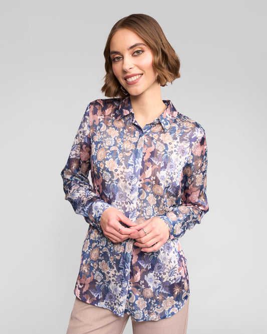 Rhea Ballot Chiffon Shirt