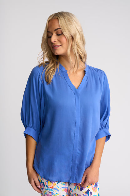 Folk Shirt - French Blue