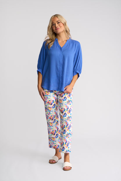 Folk Shirt - French Blue