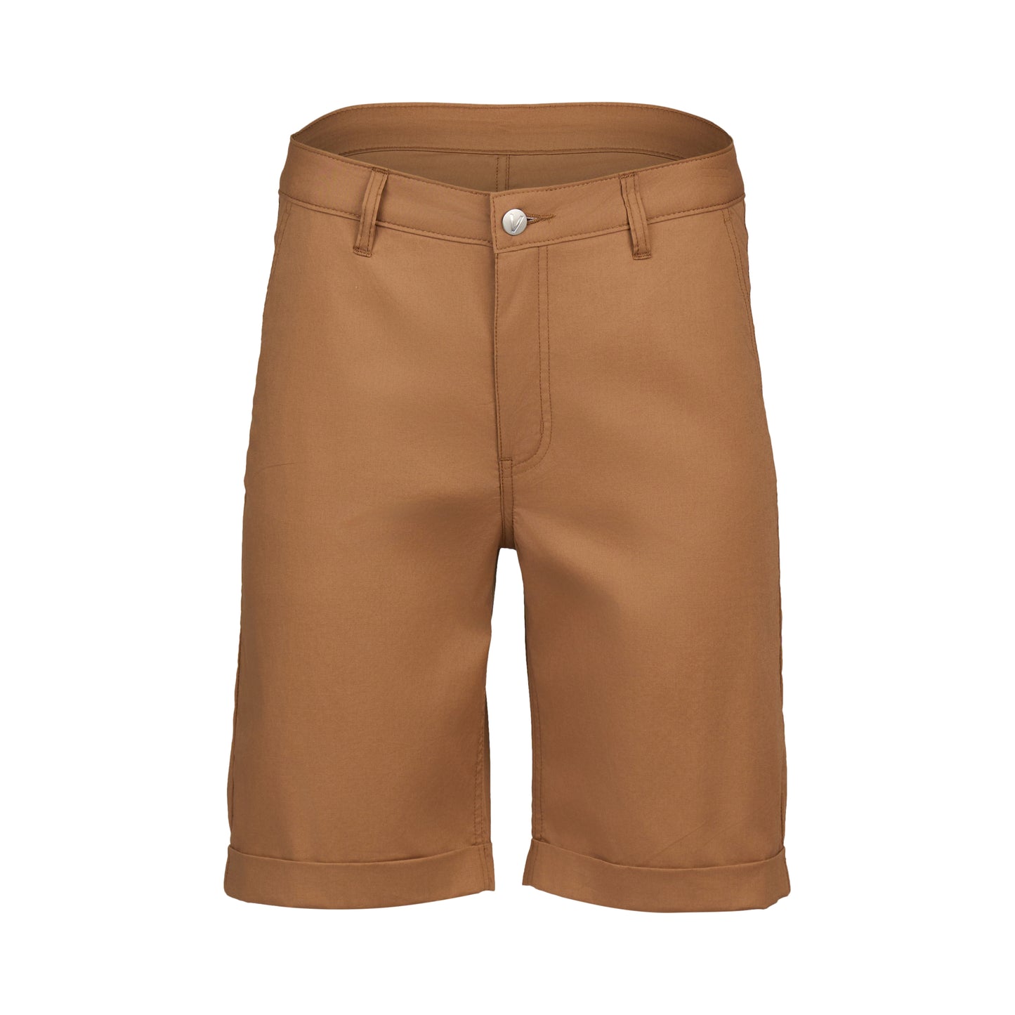 Pecan Slim Leg Above Knee Short