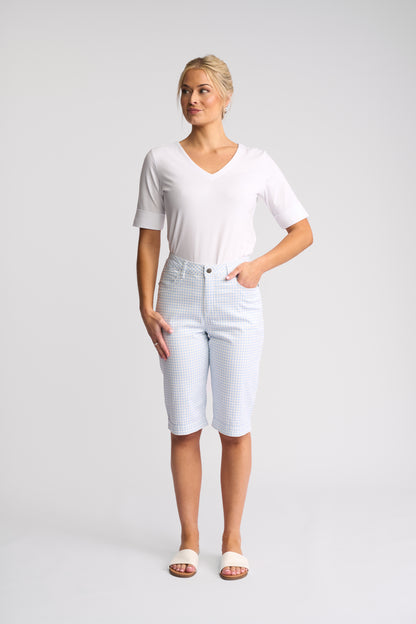 Custom Lightweight Short - Blue Gingham