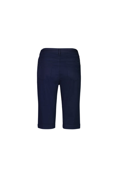 Navy Plain Lightweight Straight Leg Short