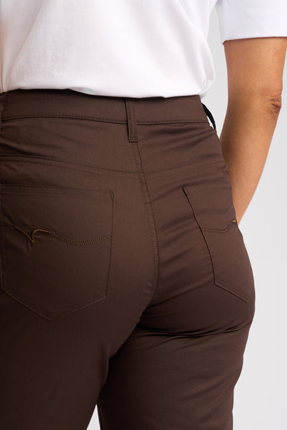 Custom Poplin Short - Chocolate