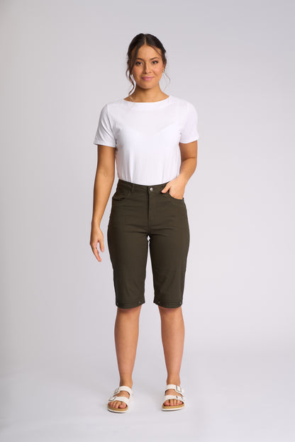 Custom Poplin Short - Khaki