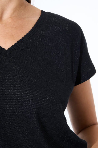 Black Metallic T-Shirt
