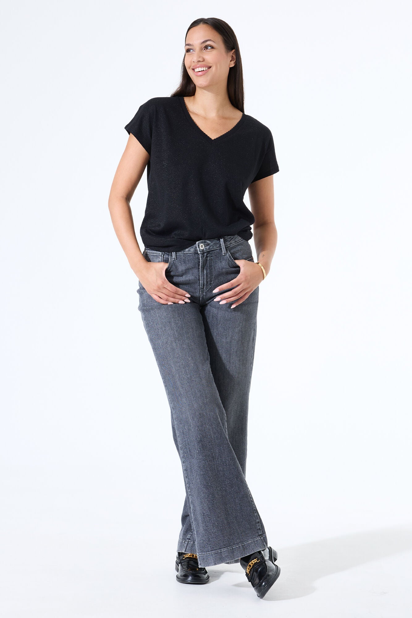Black Metallic T-Shirt
