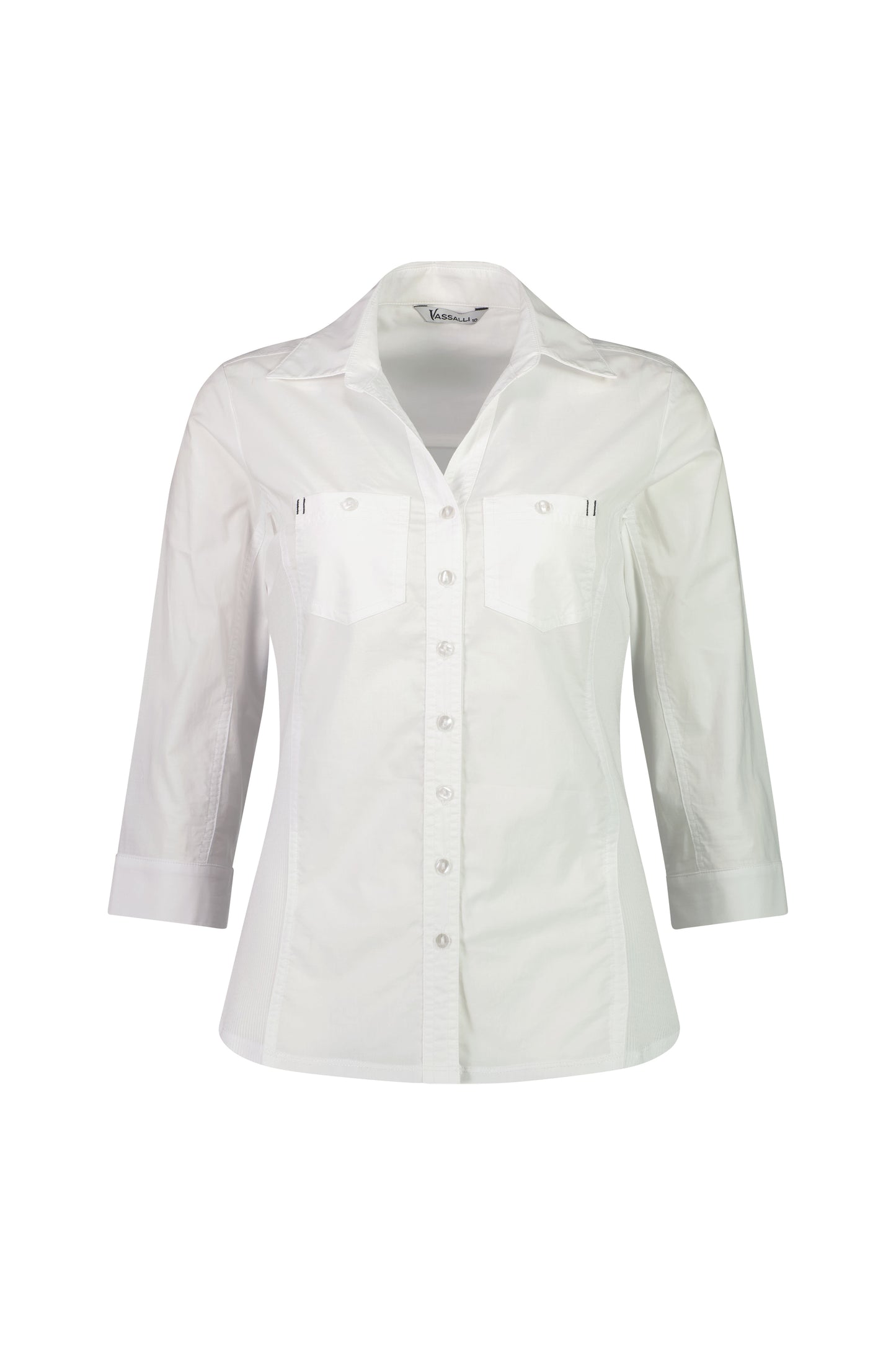 White Plain Button Up Shirt