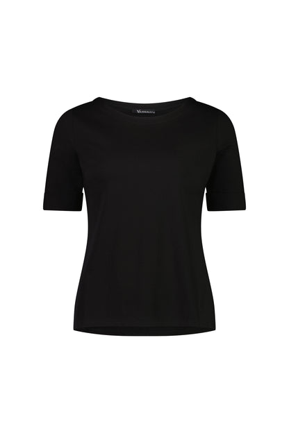 Essential Black Boat Neck Top