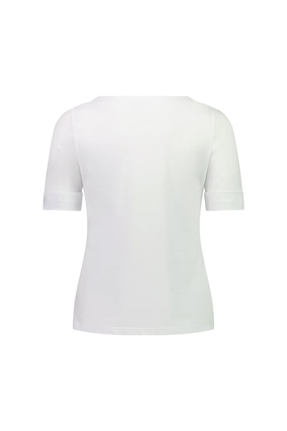 Essential White Boat Neck Top