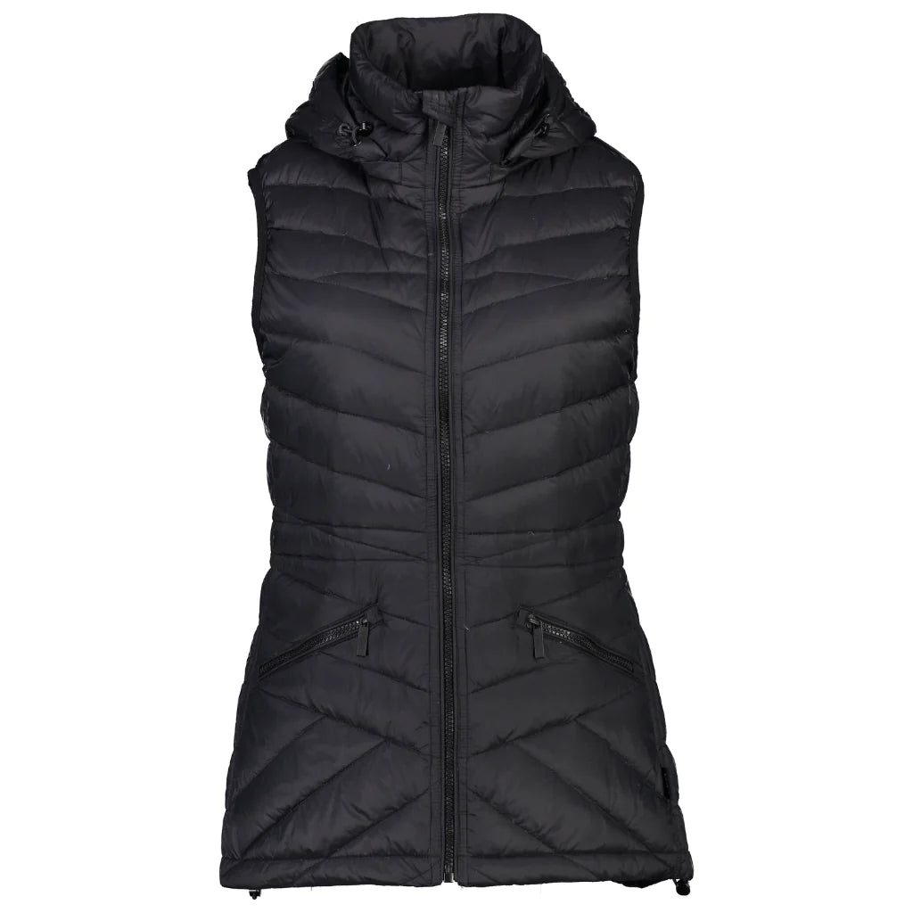 Mary-Claire Black Puffer Vest