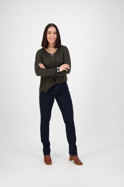 Slim Leg Indigo Jean