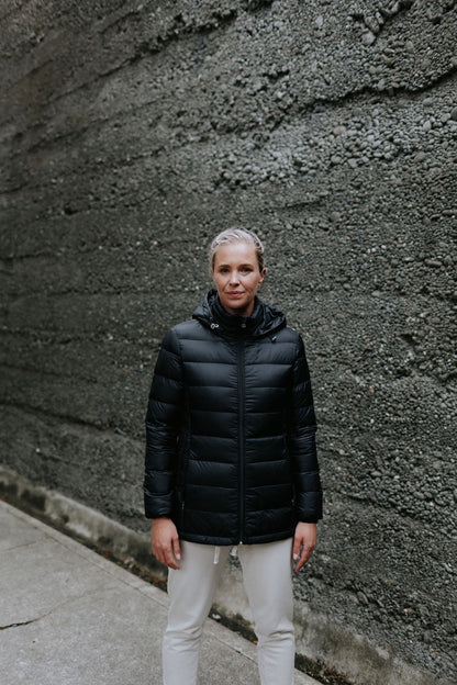 Lynn Black Puffer Jacket